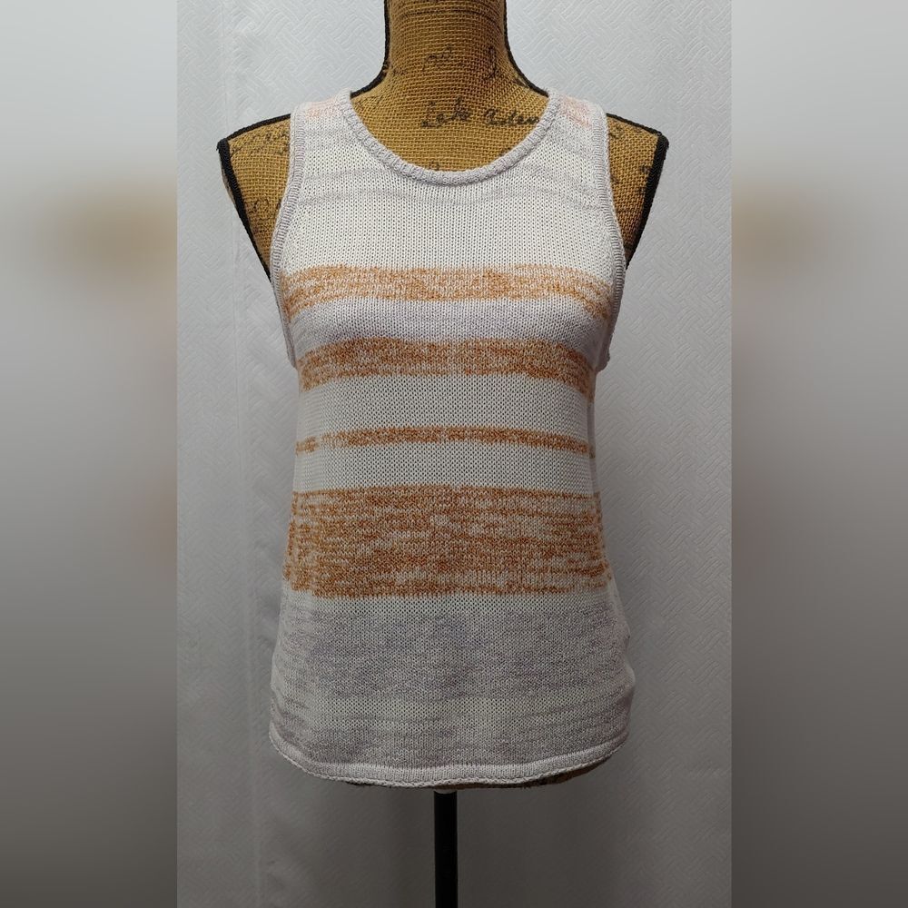 Splendid Striped Sweater Tank Sz M